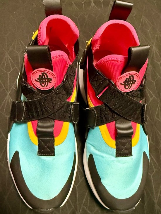 Nike Shoes - Nike Kids Slip-On Sneakers in Turquoise, Pink & Yellow